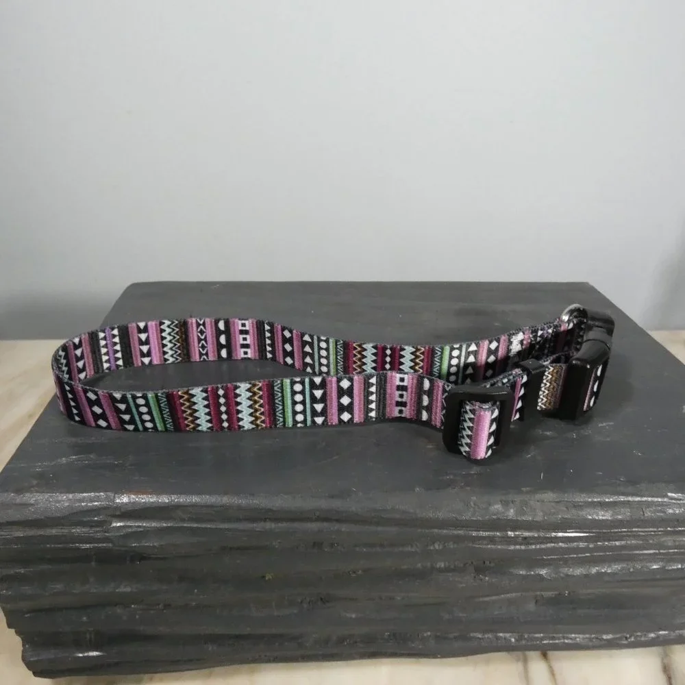NWT Nylon collar bright and colorful S - 10.5-16